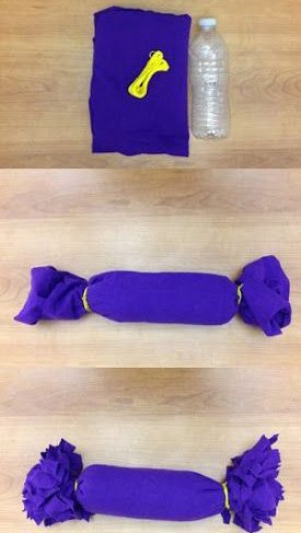 Idea DIY para perros. Mordedor con una botella de plástico