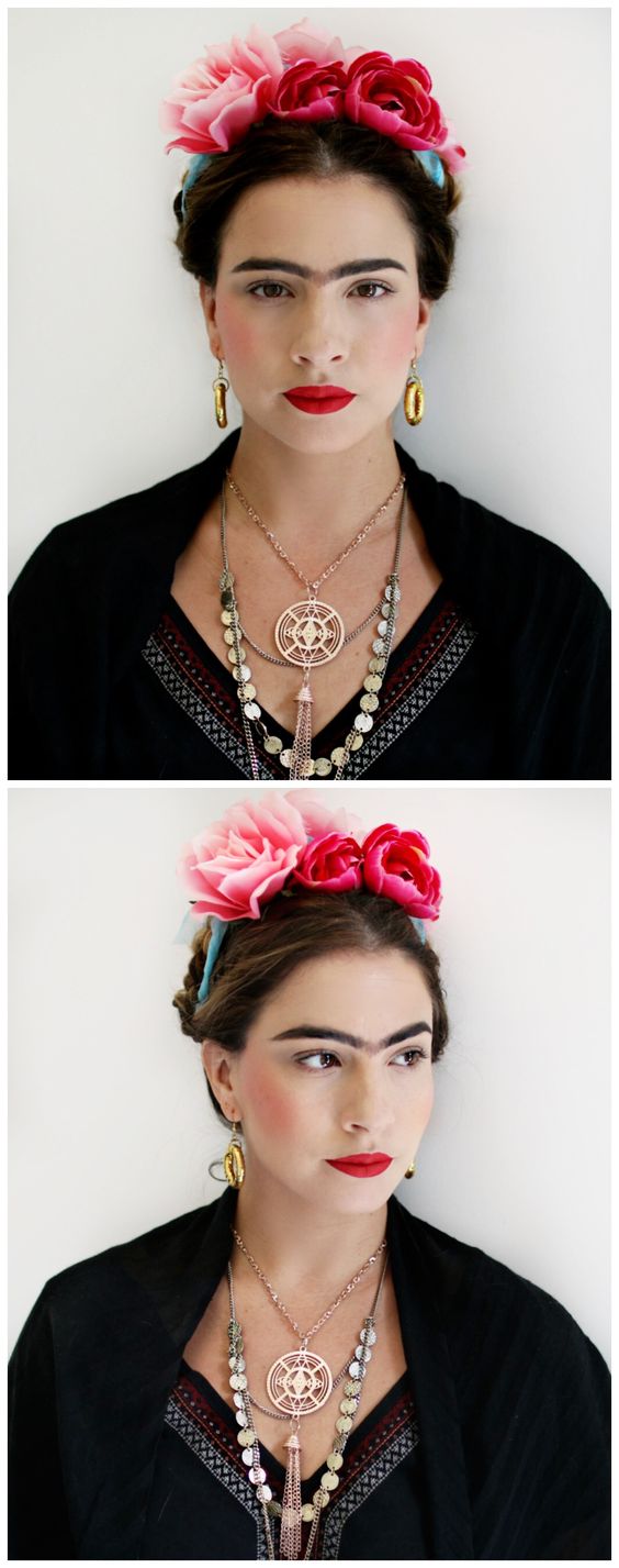 Disfraz fácil diy de Frida Kalho