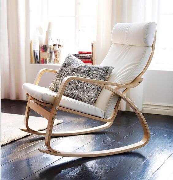 Decoración nórdica low cost con sillón POANG de Ikea