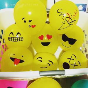 Globos con emoticonos emojis