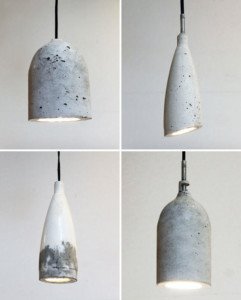 Lámpara DIY de cemento
