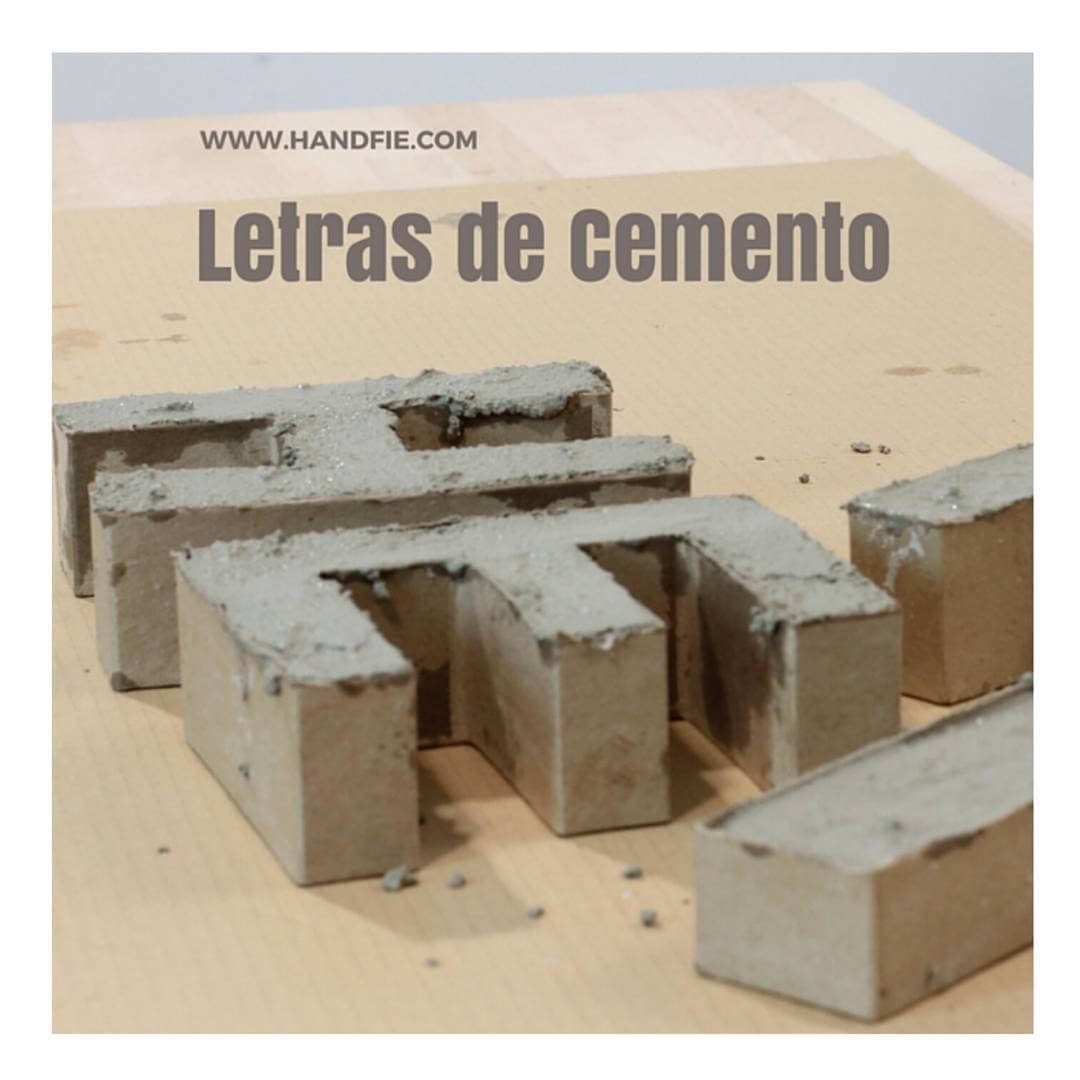 Infrarrojo desconocido Credo Letras de cemento | Handfie DIY