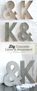 letras decorativas de cemento