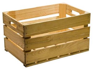 Caja de madera de frutas para regalo