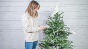 Decoración de un árbol de Navidad