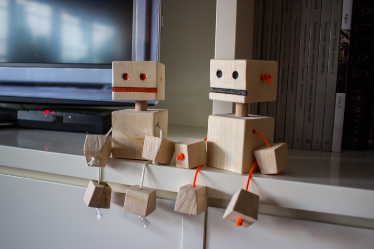 Robots de madera