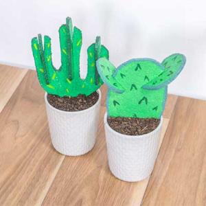 Cómo hacer cactus de corcho