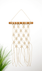 Telar de macramé casero
