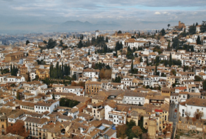 Vistas del Albaycín desde la Alhambra