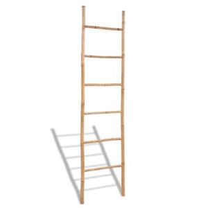 Escalera de bambú para toallero
