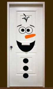 Decoración de puertas en Nacidad: Olaf