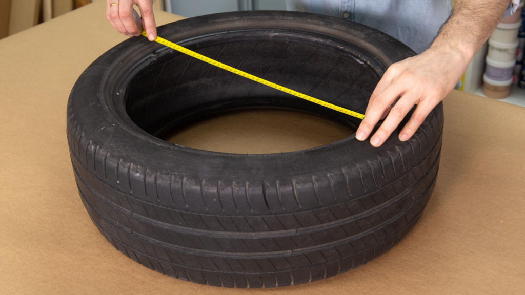 Medimos diámetro en el neumático