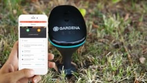 Mediciones del sensor de jardín vistas en la app