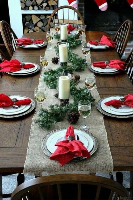 Compartir 76+ imagen adornos mesa navidad