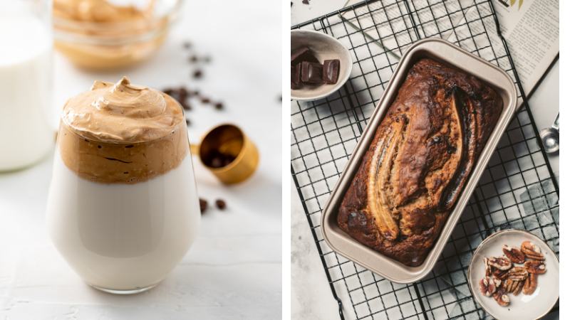 Café dalgona y Banana Bread recetas virales de TikTok