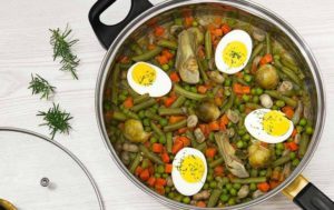Menestra de verduras con jamón cocido o serrano recetas sanas