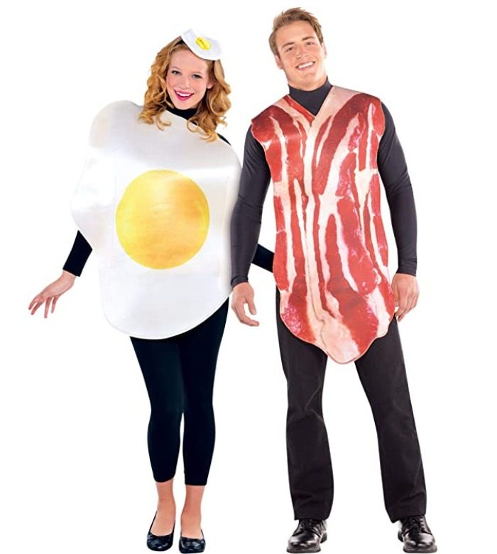 Disfraces en pareja de Huevo y Bacon disfraces divertidos