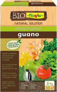 abono orgánico bio flower de guano para plantas