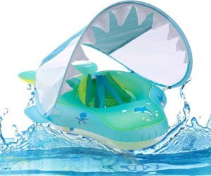 flotador de bebe de natación con sombrilla de yihelu